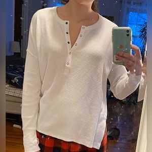 Aerie WOW offline Henley t shirt